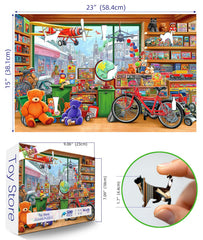 MINIWAN adult puzzle – 500 pieces with letters on back for easy sorting