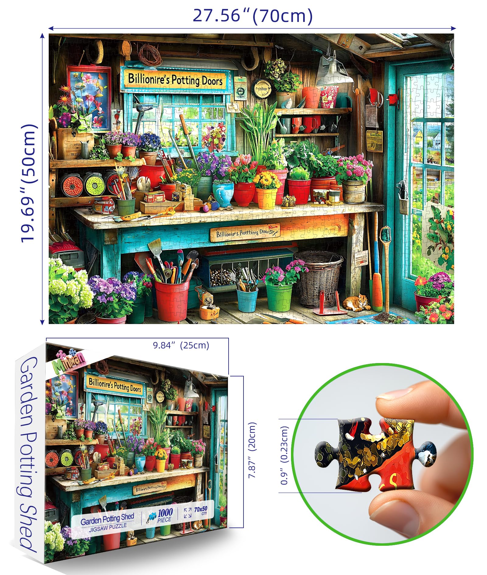 MINIWAN colorful plants and tools scene inspires immersive, mindful puzzle play.