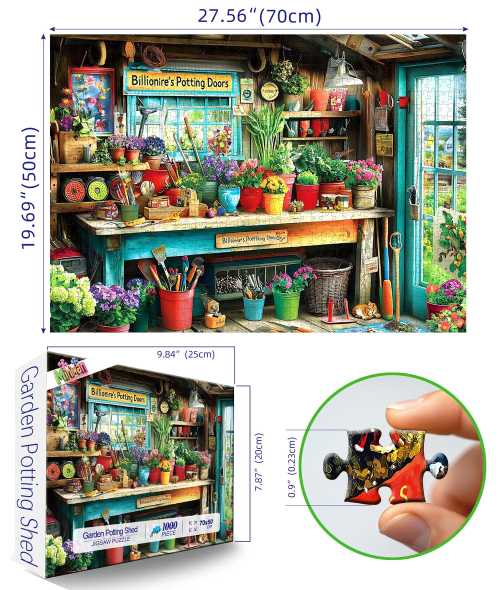MINIWAN colorful plants and tools scene inspires immersive, mindful puzzle play.