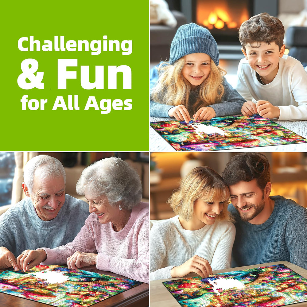 MINIWAN 500-piece puzzle with eight shapes for varied challenges.