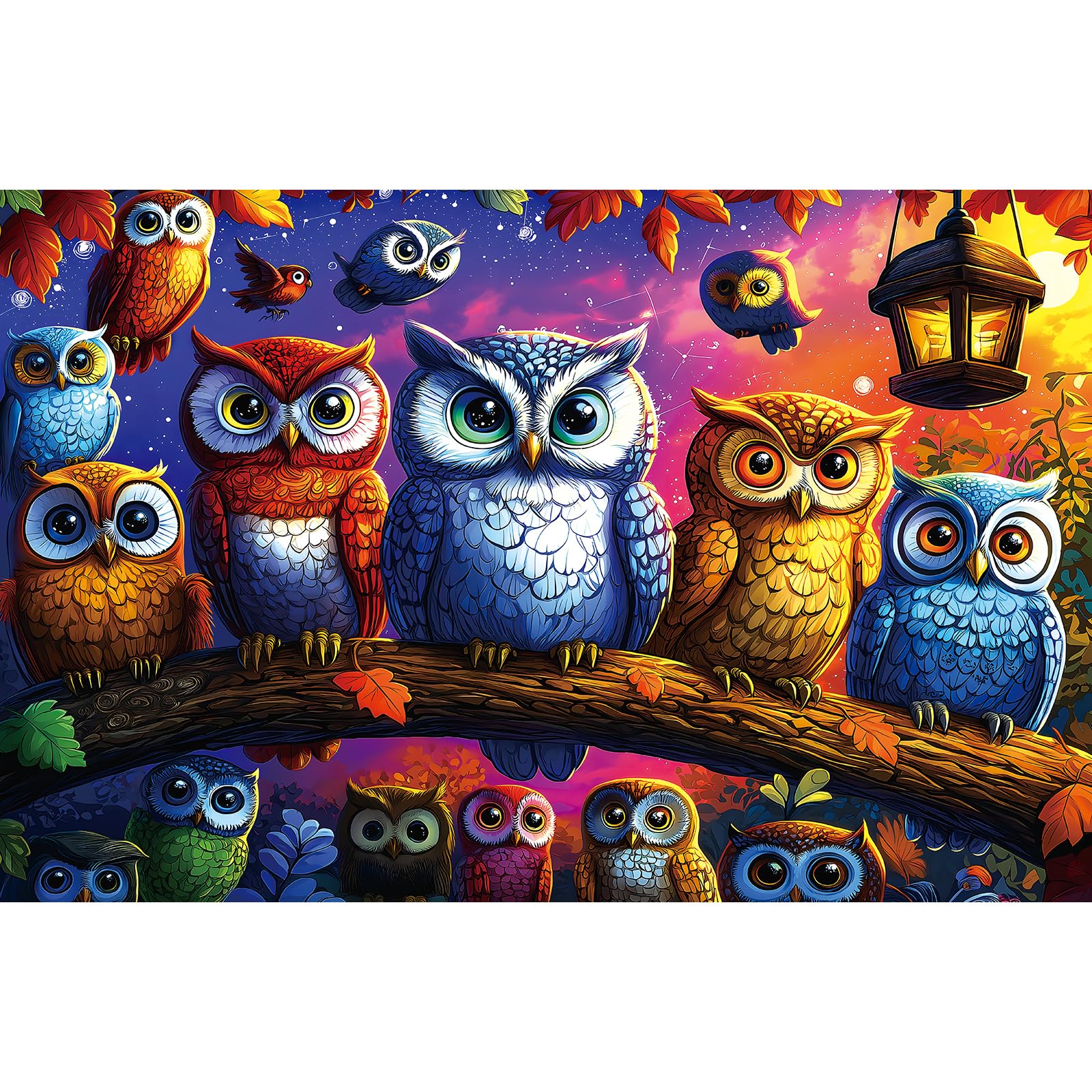 MINIWAN frame-ready 23x15 inch finished puzzle for Halloween decor