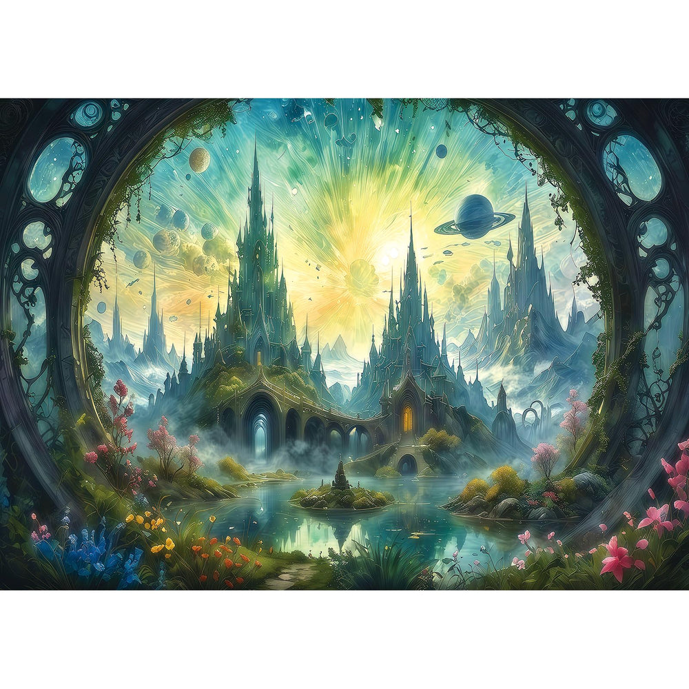 MINIWAN science-fiction landscape puzzle box image offers a challenging family activity.