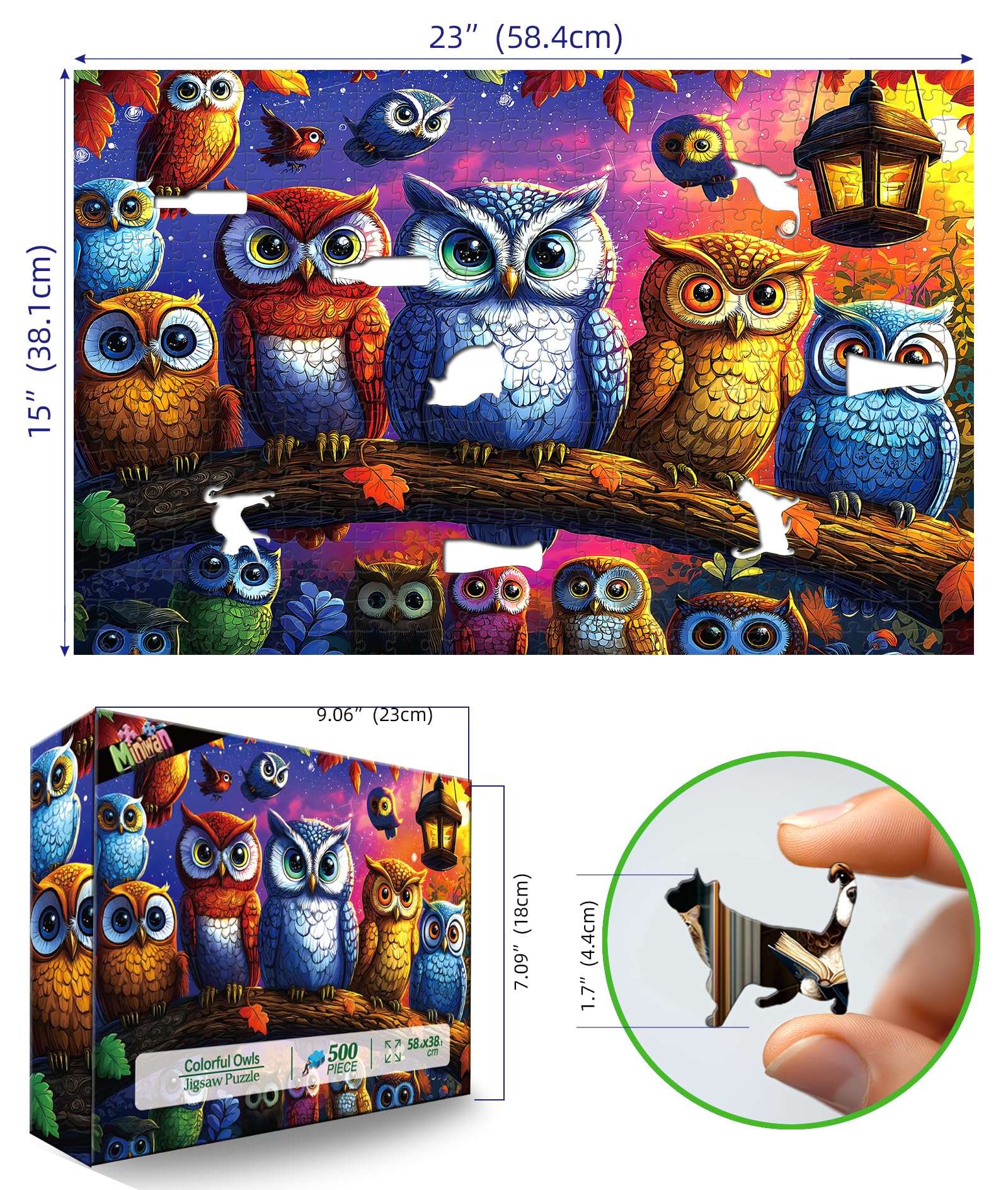 MINIWAN twilight night-scene puzzle ideal for adults and family game night