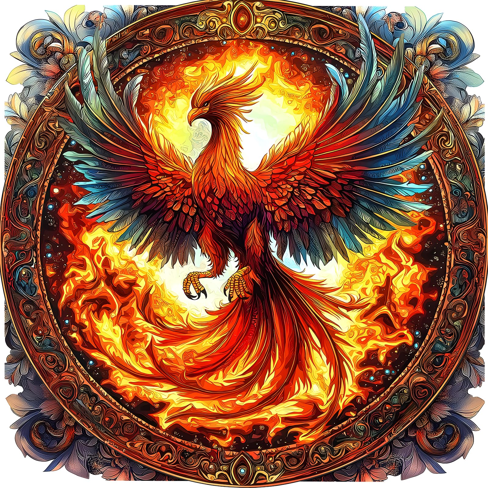 MINIWAN Phoenix Rising puzzle box shown for focused, relaxing solving sessions.