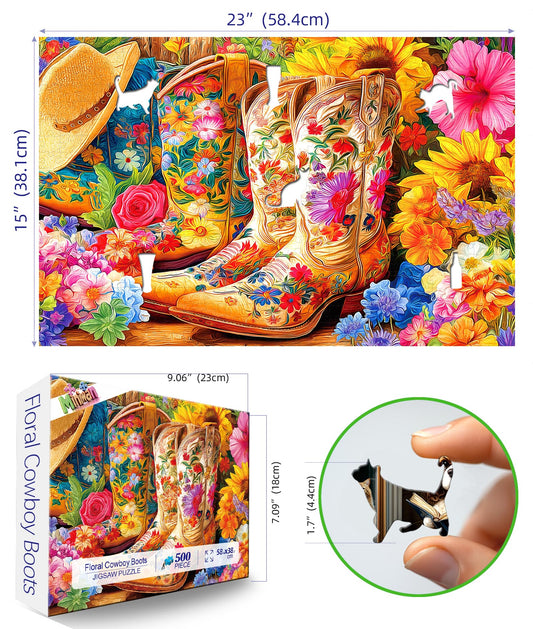 MINIWAN 500-piece puzzle with HD print reveals sharp imagery for satisfying viewing
