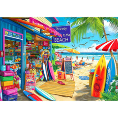 MINIWAN Beach Shop Puzzles 1000 pieces offer focus and relaxation for a coastal solve