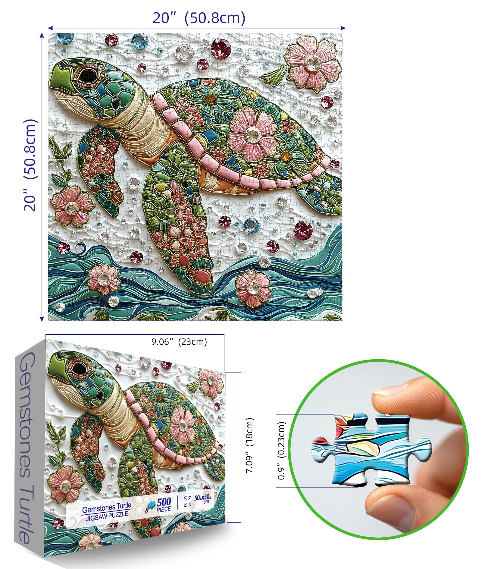 MINIWAN crystal flower art puzzle highlights intricate details for focused solving