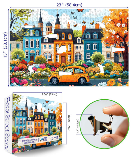 MINIWAN blooming gardens puzzle captures spring blooms, ideal for mindful calm and family bonding