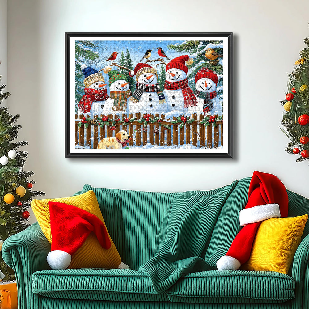 MINIWAN holiday mugs piece enhances the festive puzzle detail.
