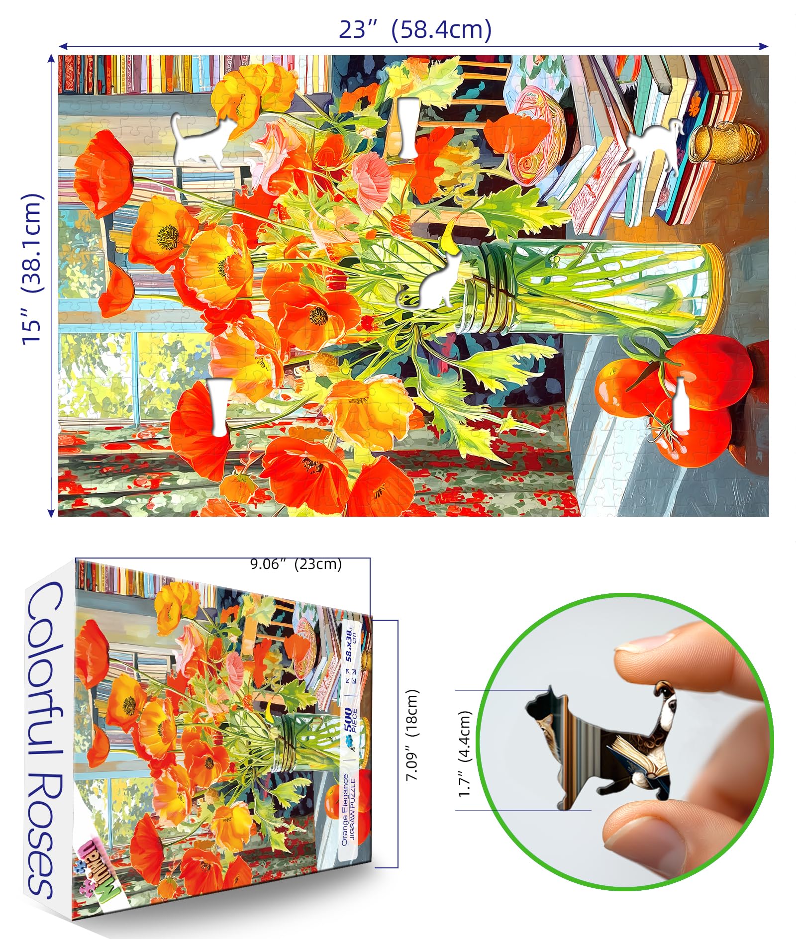 MINIWAN detailed still life with flowers and tomatoes for vivid color challenges