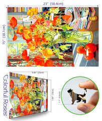MINIWAN detailed still life with flowers and tomatoes for vivid color challenges