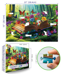 MINIWAN Mystical forest Enchanted Garden scene with butterflies inspires imagination