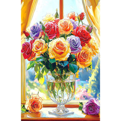 MINIWAN close-up of vibrant roses, perfect for a relaxing weekend project