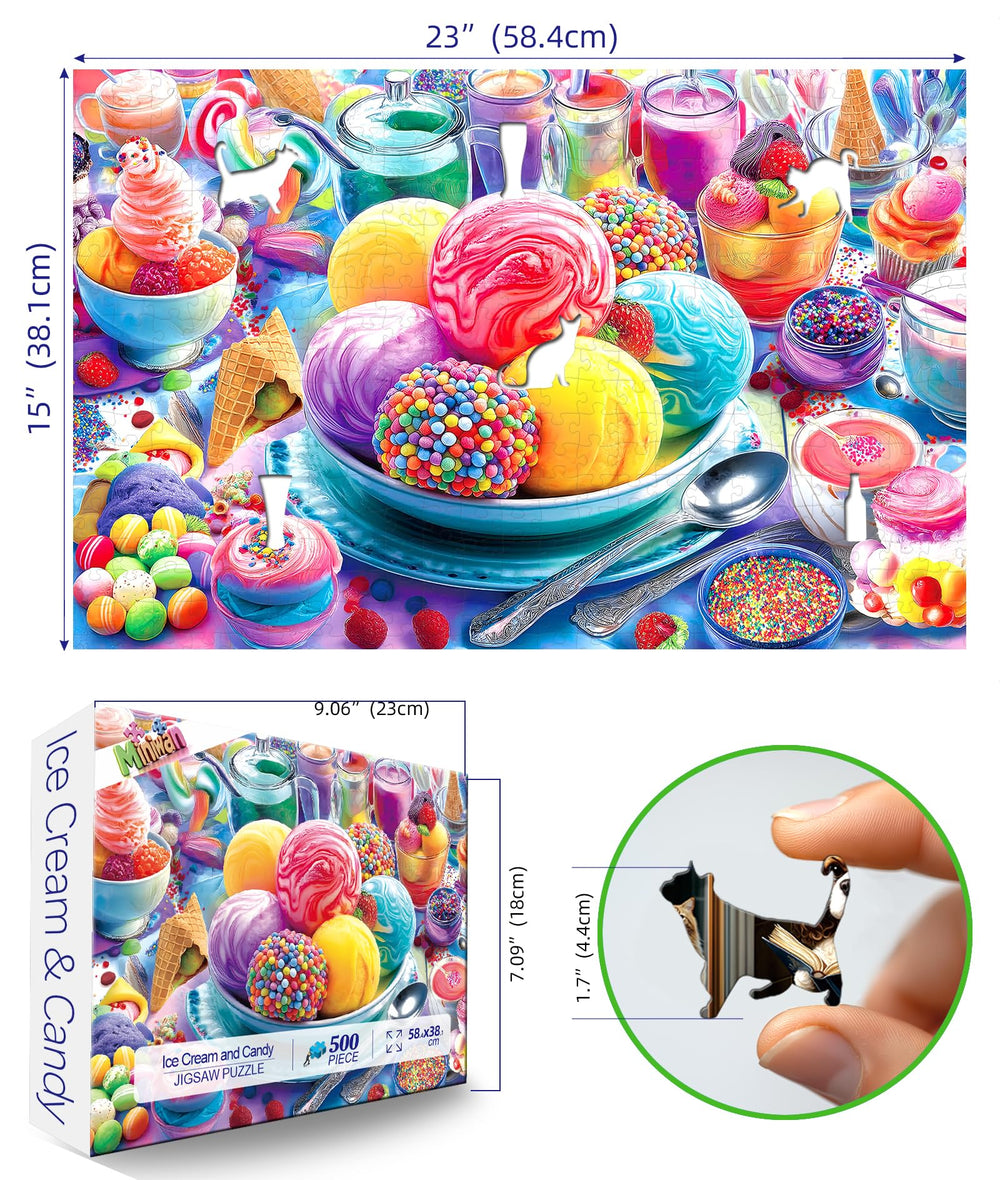 MINIWAN rainbow sprinkles detail perfect for family puzzle night