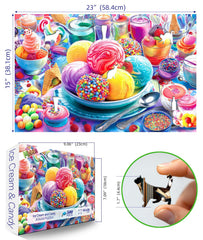 MINIWAN rainbow sprinkles detail perfect for family puzzle night