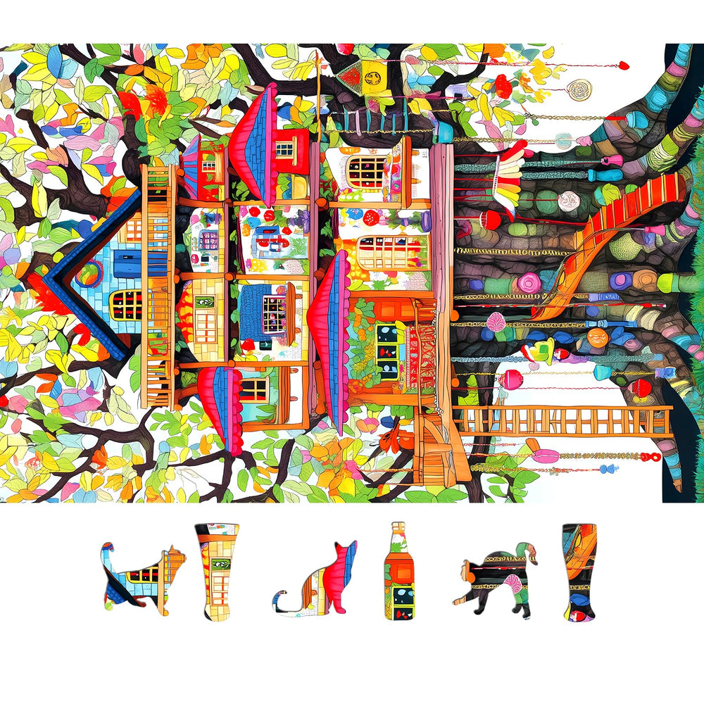 MINIWAN puzzle assembly scene highlights precision cut pieces for smooth, frustration free building.