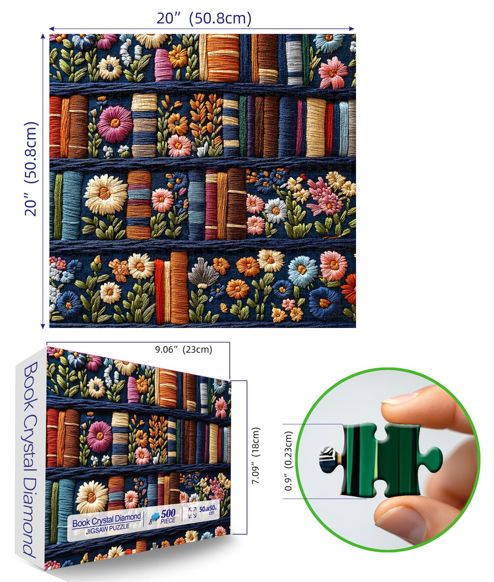 MINIWAN Wildflower Pages Puzzle shows vintage illustrations for timeless evenings.