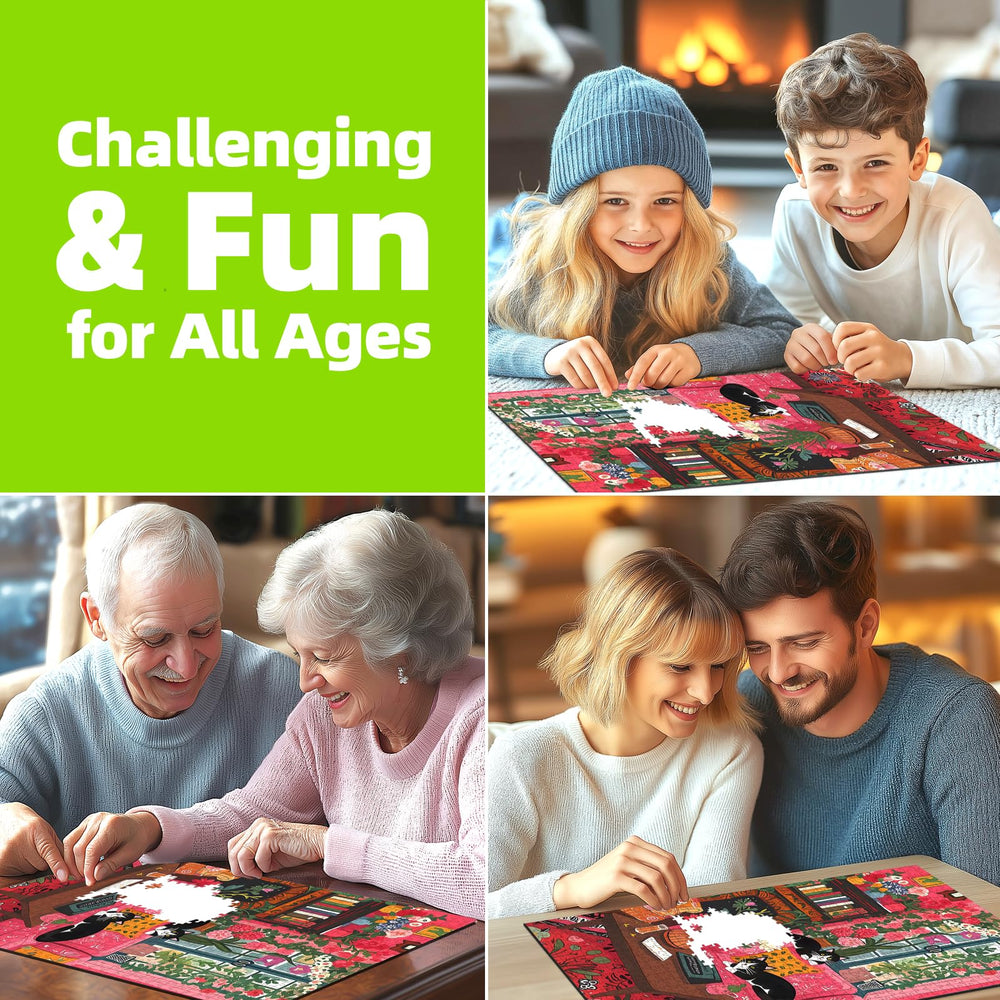 MINIWAN Spring Cozy Room puzzle includes a high-definition poster to guide progress