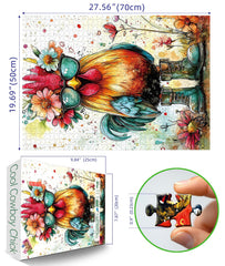 MINIWAN sunglasses-chicken puzzle image sparks a challenging solo session.