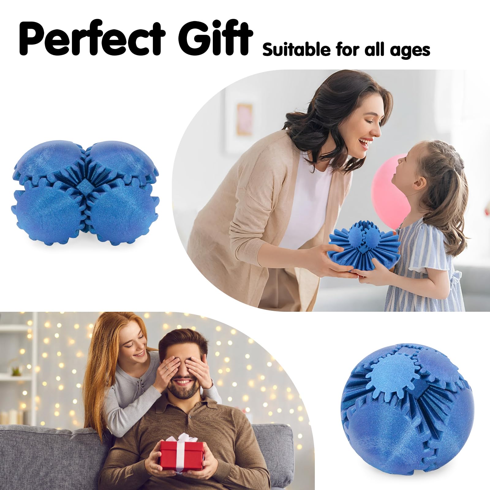 Minleway Desk Toy Gear Sphere delivers satisfying tactile experience