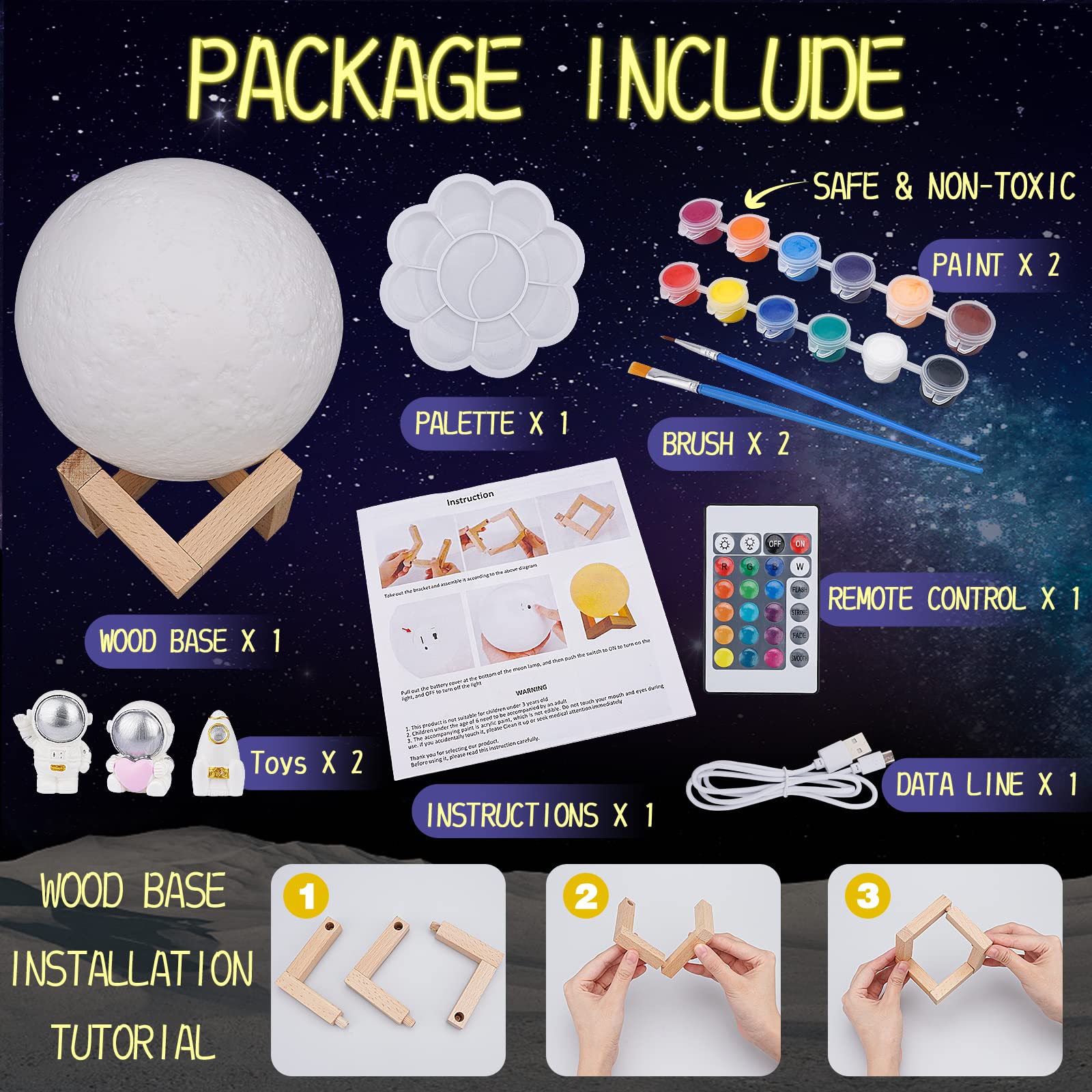 Minleway DIY spaceship models for imaginative crafts