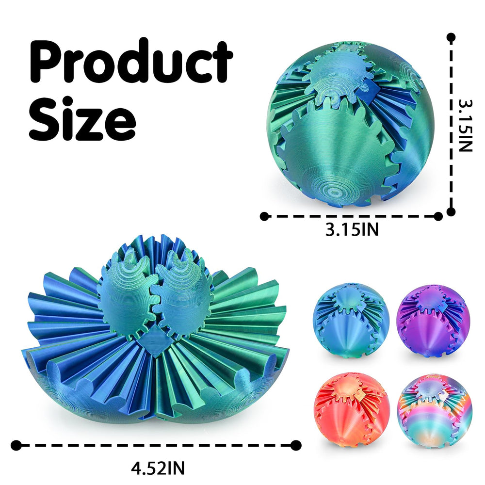 Minleway Ergonomic Gear Ball offers a comfortable grip for quick stress-relief sessions.