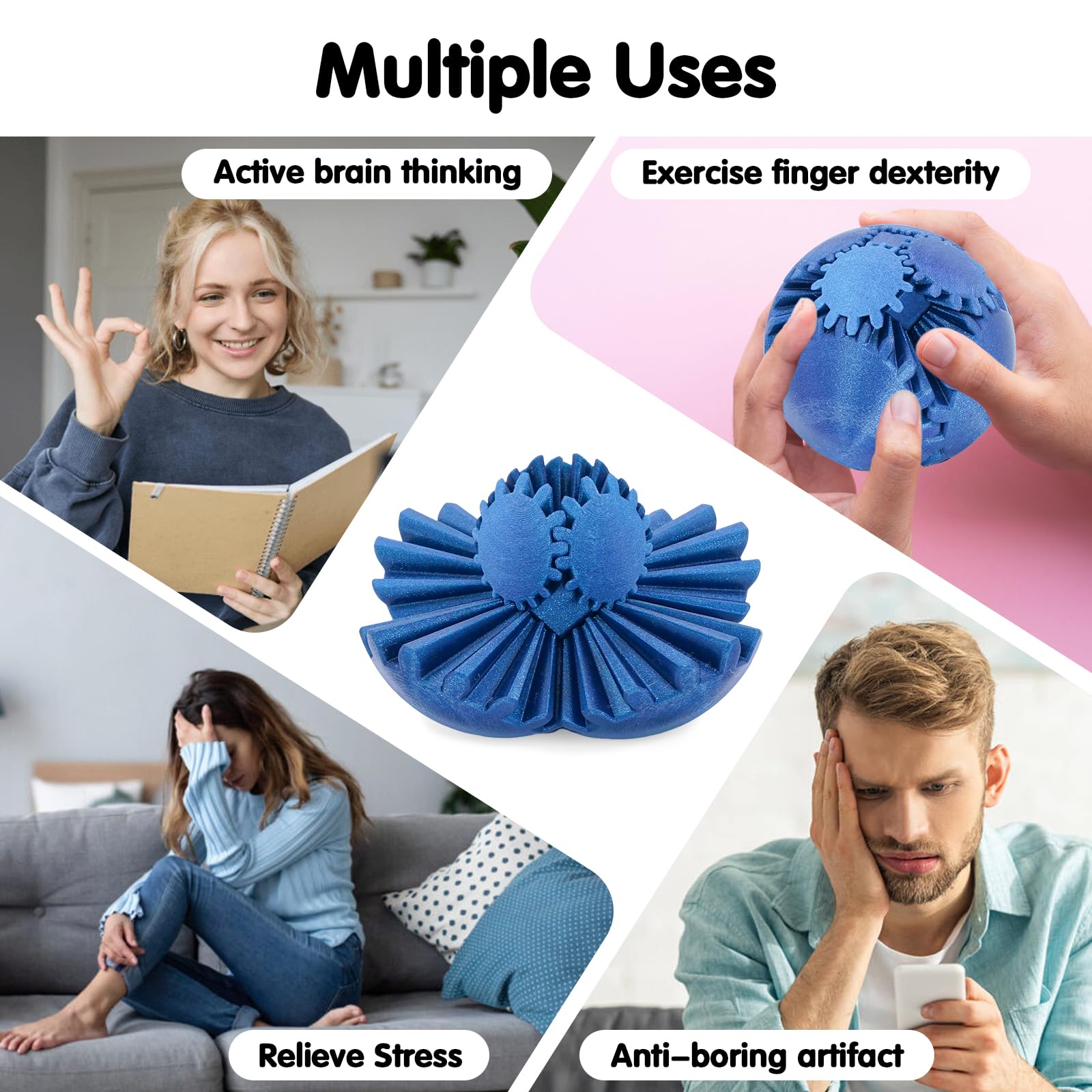 Minleway Gear Ball ergonomic surface improves grip during long sessions