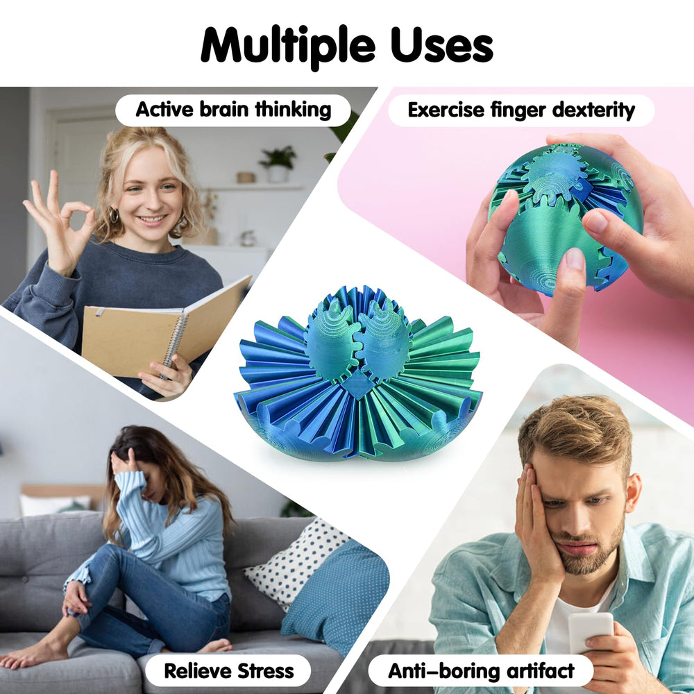 Minleway Gear Ball smooth surface and durable 3D print