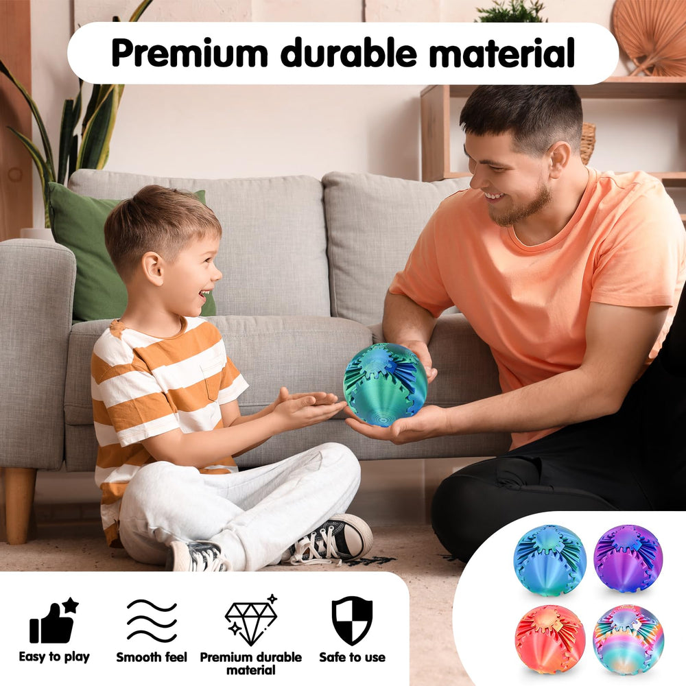 Minleway Gear Ball Sphere Design showcases a smooth surface for calm, tactile play and focus.