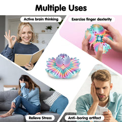 Minleway GearSphere rainbow-colors finish adds desk-friendly stress relief.