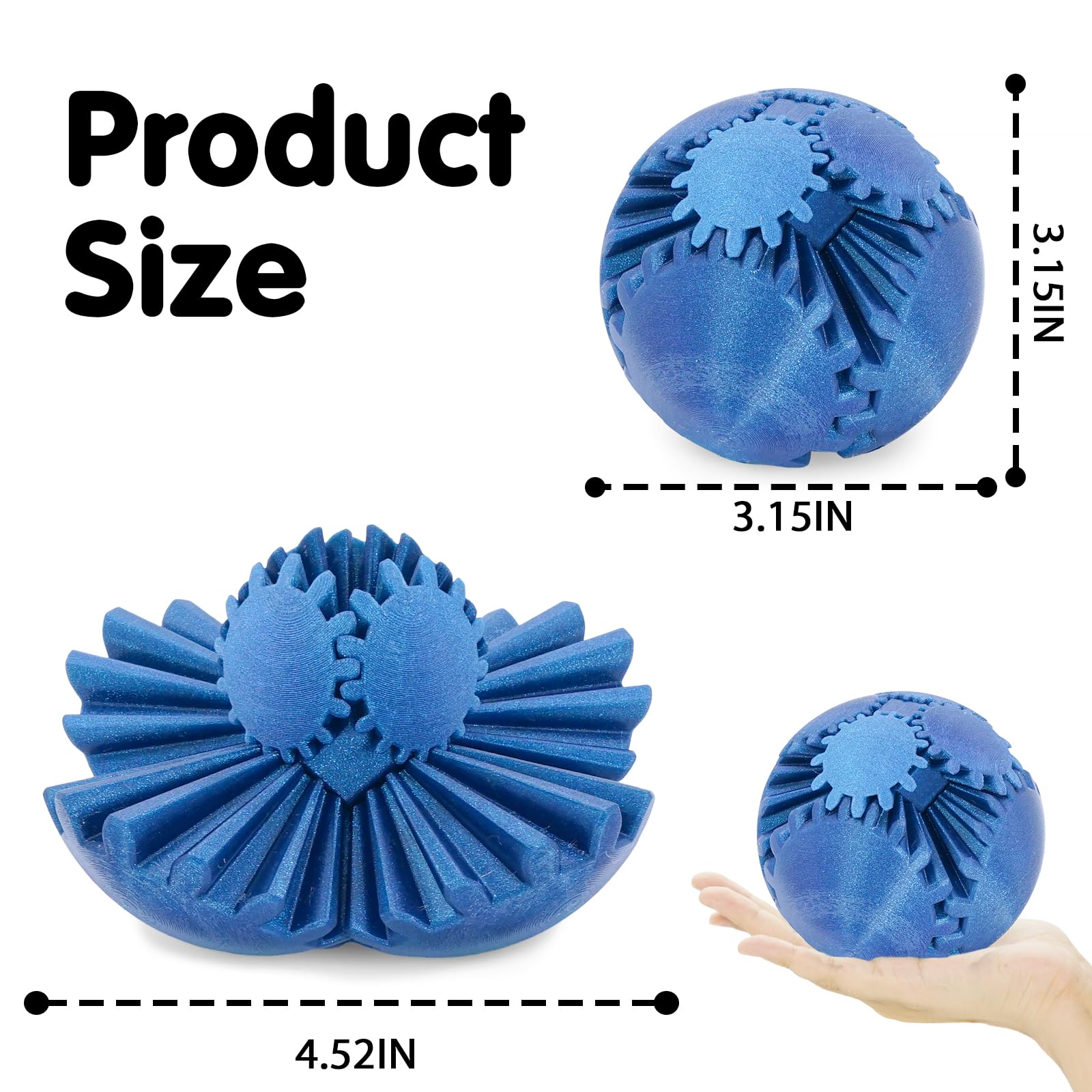 Minleway Gift Idea Gear Ball suitable stocking stuffer and desk gift