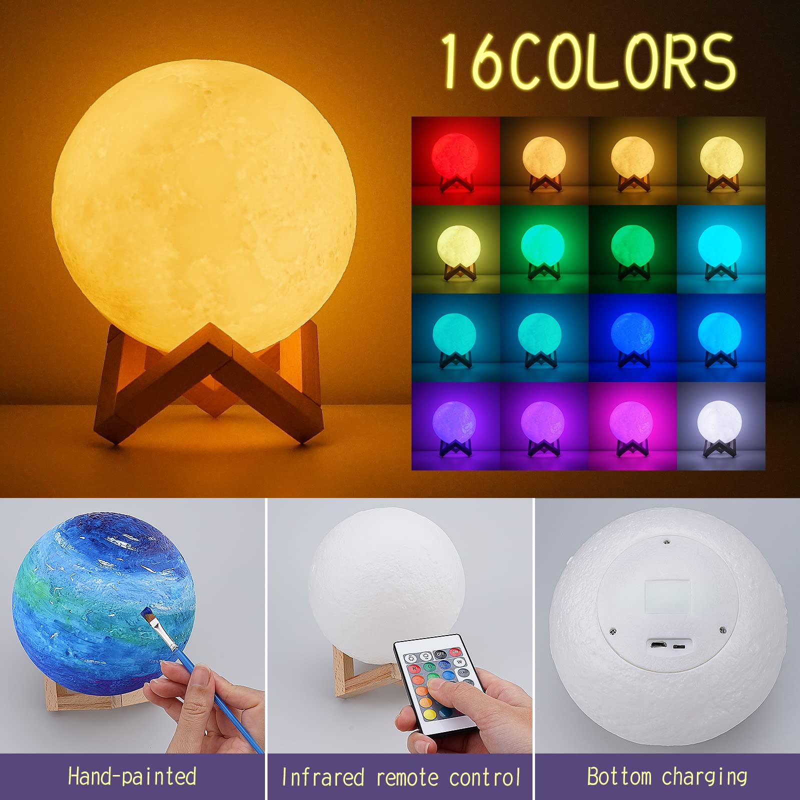 Minleway warm night light brightens a child's bedroom