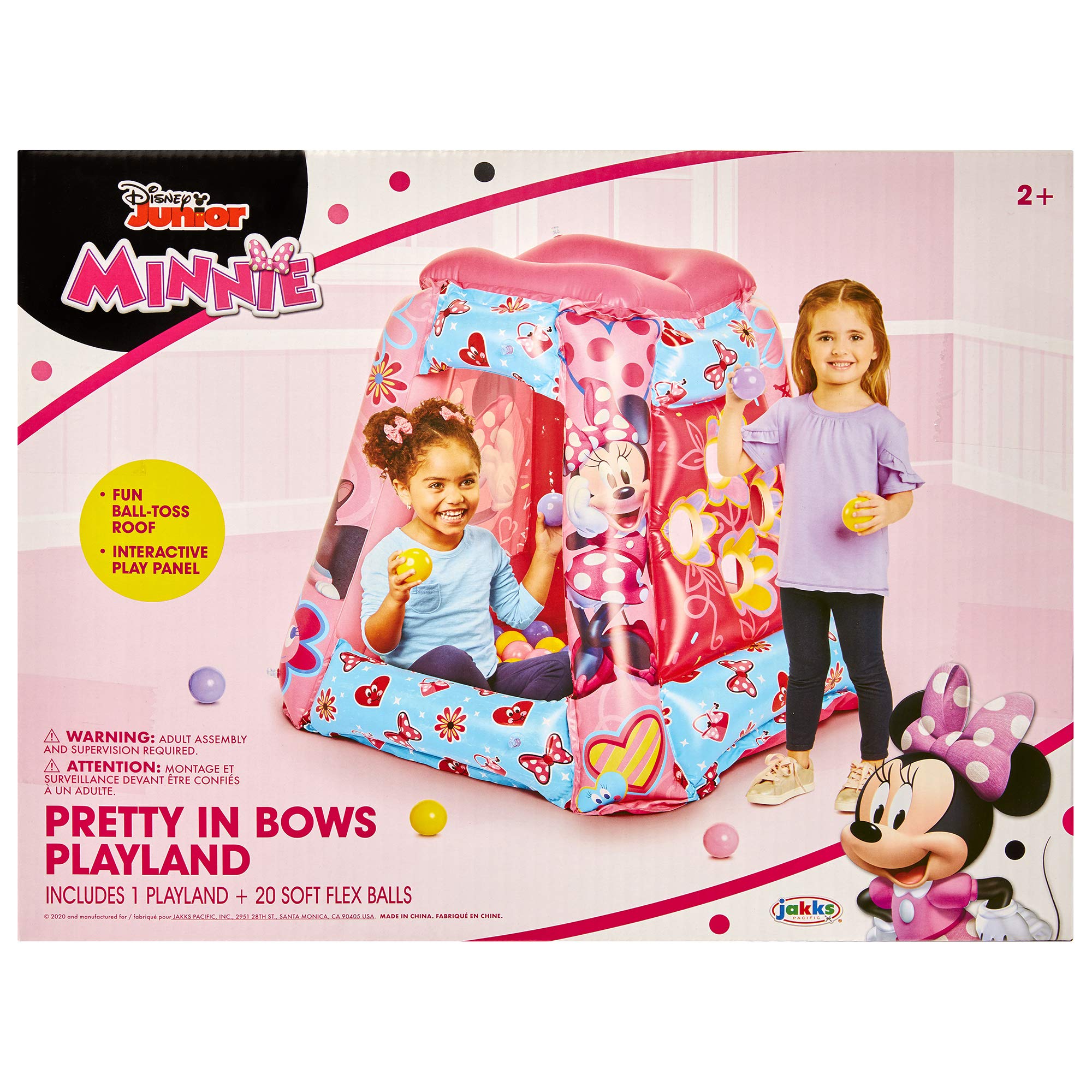 MINNIE Minnie Mouse ball pit assembly is quick and simple.