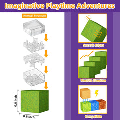 Minoskia magnetic blocks STEM learning kit supports spatial reasoning.