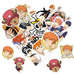 MINRAIN 100-piece anime stickers for water bottle, durable and waterproof