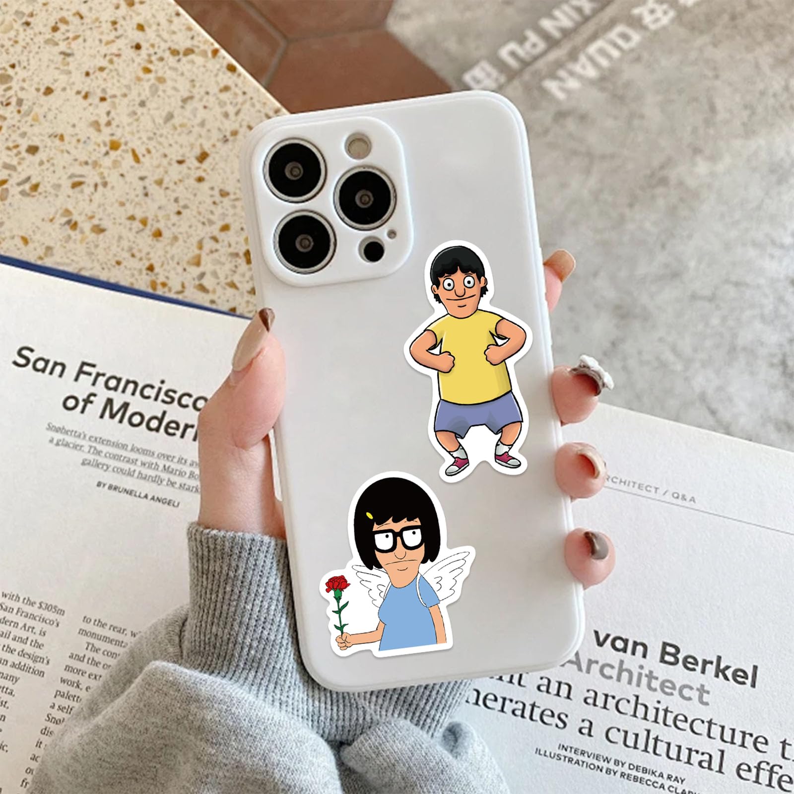 MINRAIN Bob's Burgers laptop sticker delivers vibrant HD printing on a laptop.