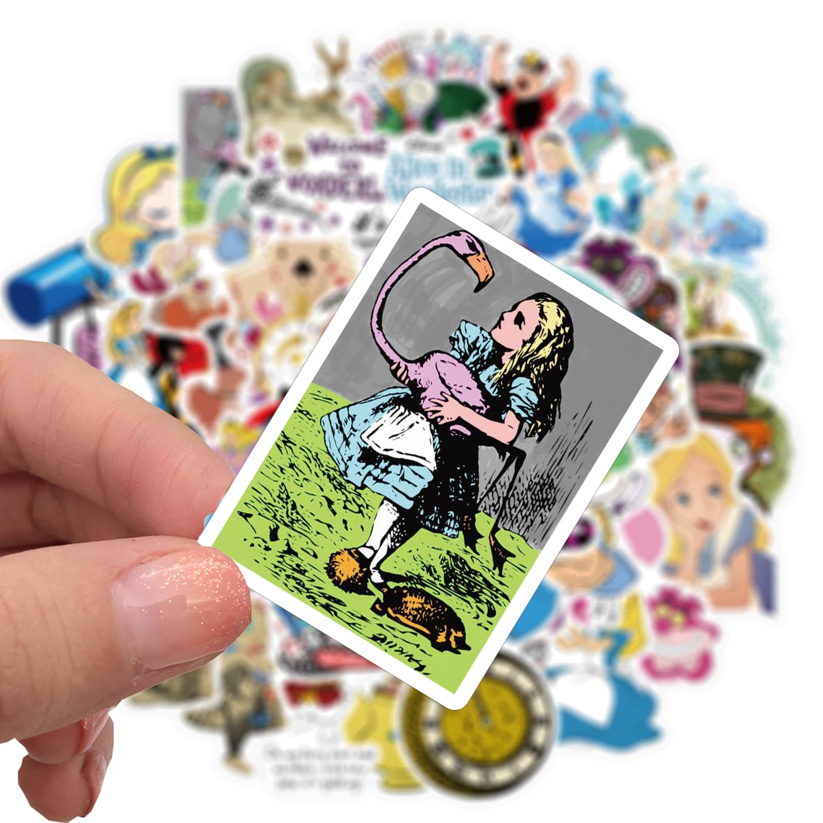 MINRAIN Alice cartoon characters for creative projects and surfaces.