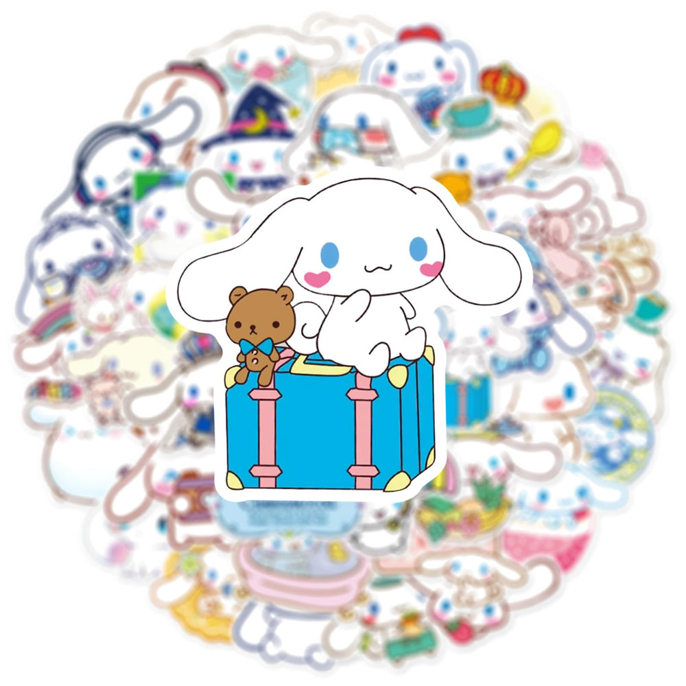 MINRAIN Cinnamoroll stickers on a bike helmet express personality outdoors