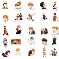 MINRAIN Haikyuu journal sticker, leaves no residue, easy repositioning.