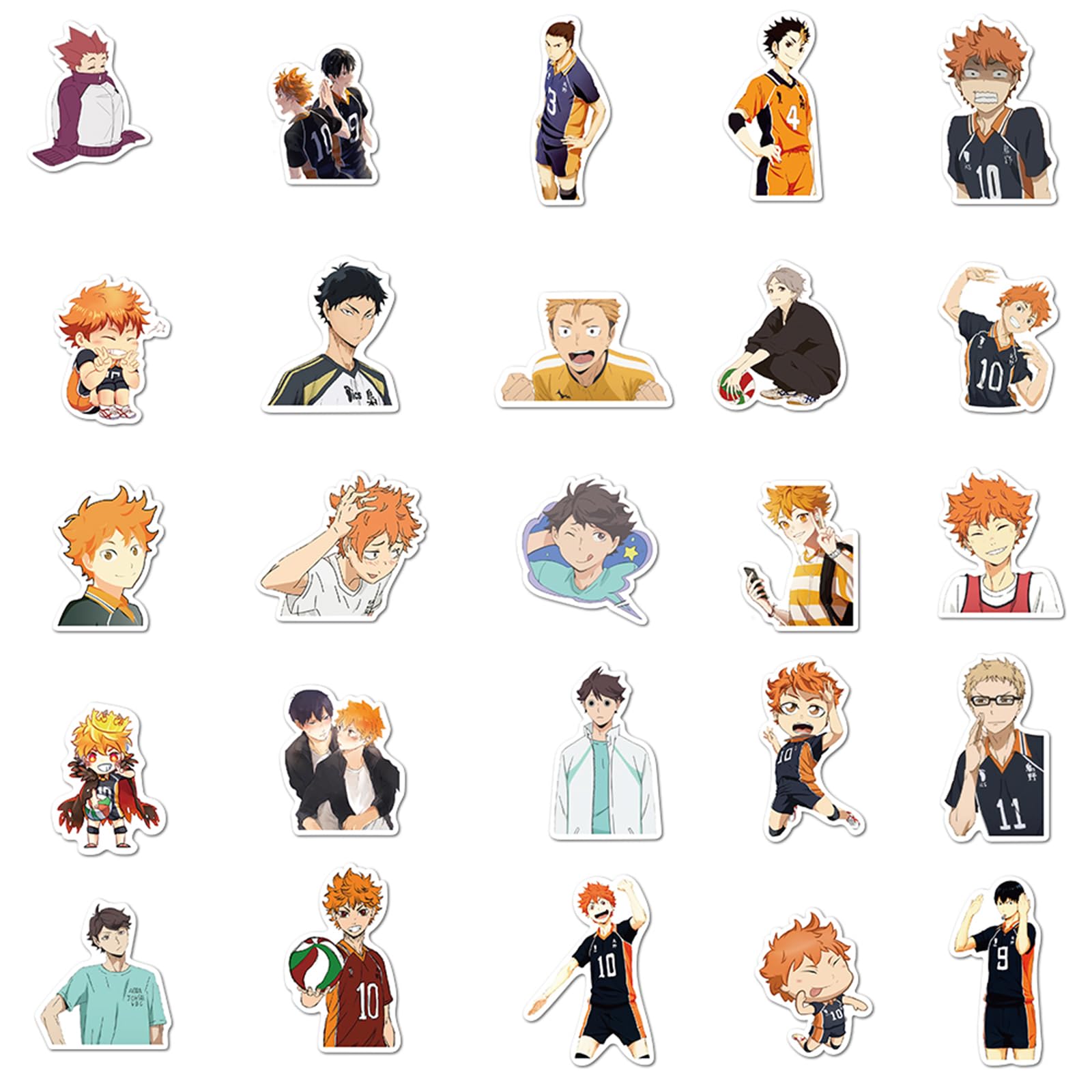 MINRAIN Haikyuu skateboard sticker, durable vinyl for outdoor use.