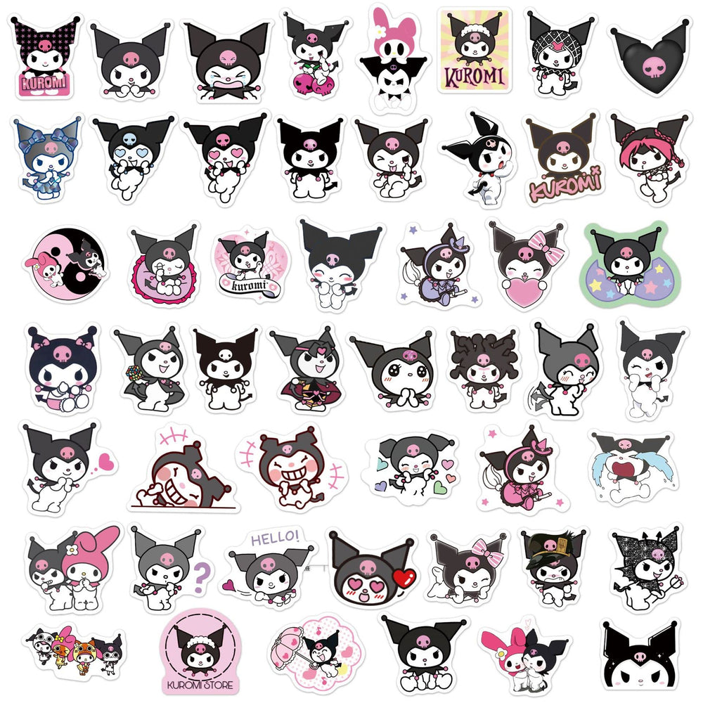 MINRAIN Kuromi stickers on a bicycle helmet provide durable expressive flair