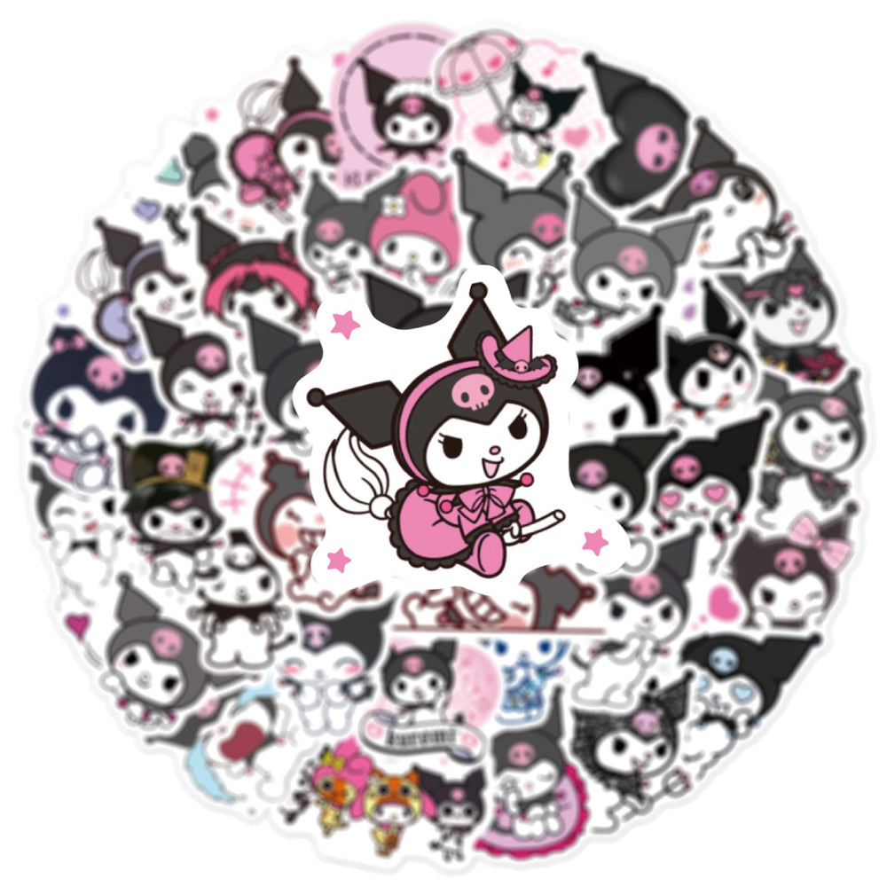 MINRAIN Kuromi stickers on a PS4/Xbox controller customize with vivid color