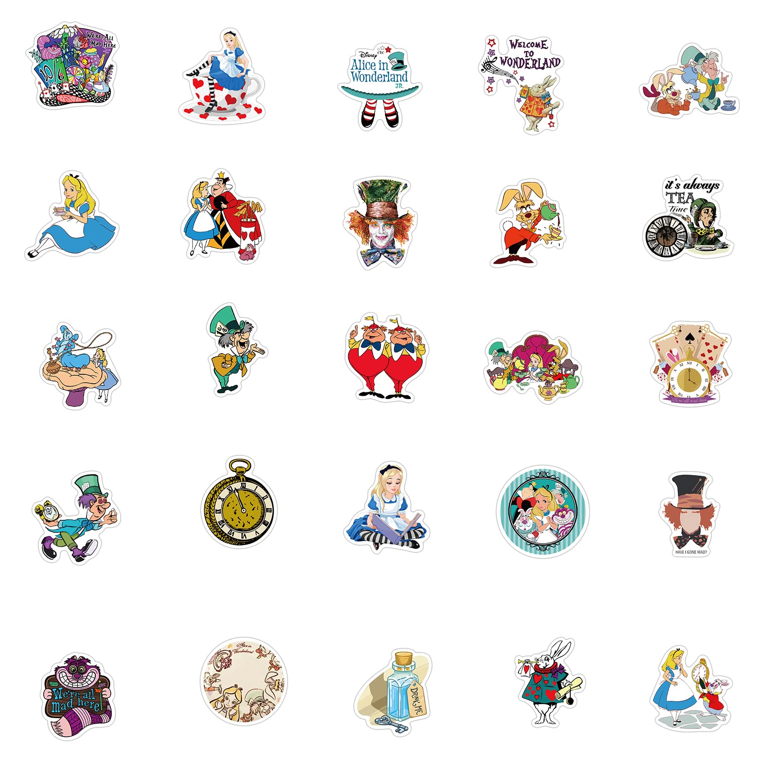 MINRAIN Alice waterproof vinyl stickers for bottles and gear.