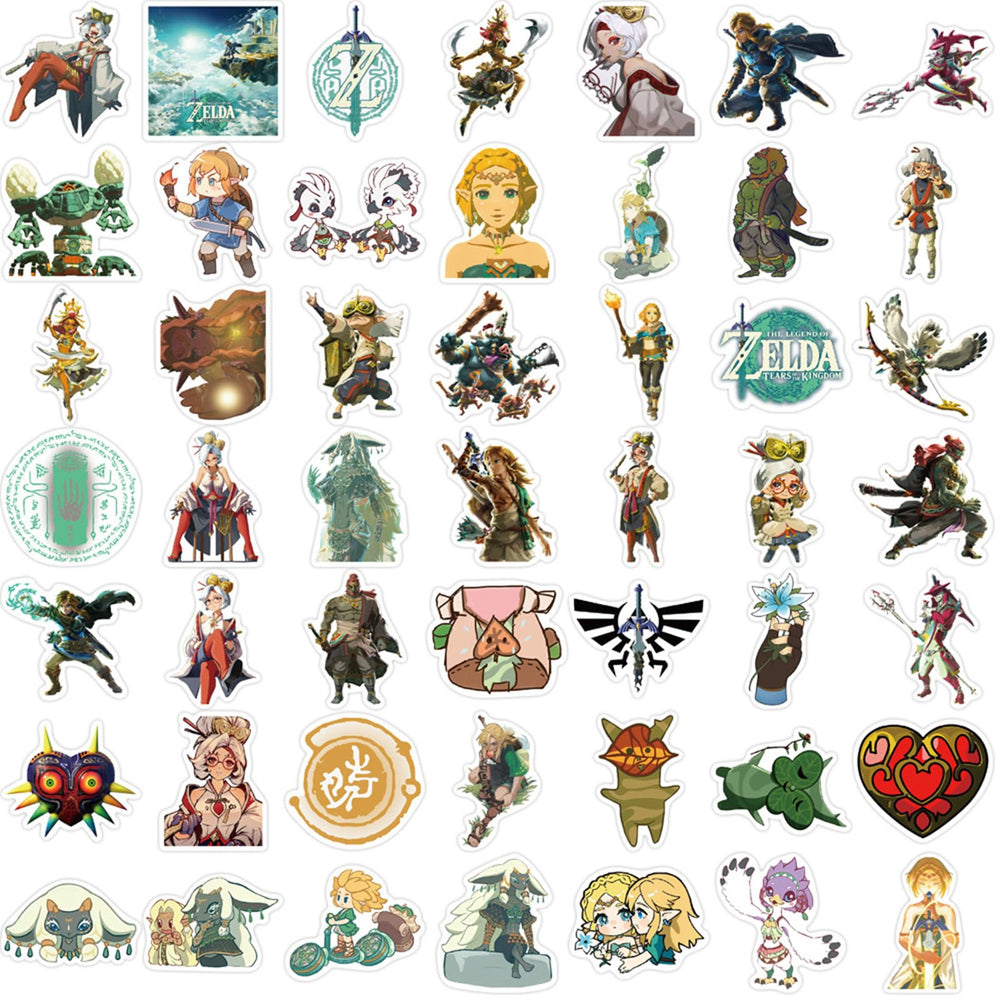 MINRAIN Zelda stickers for guitar: expressive accents that endure sunny sessions.
