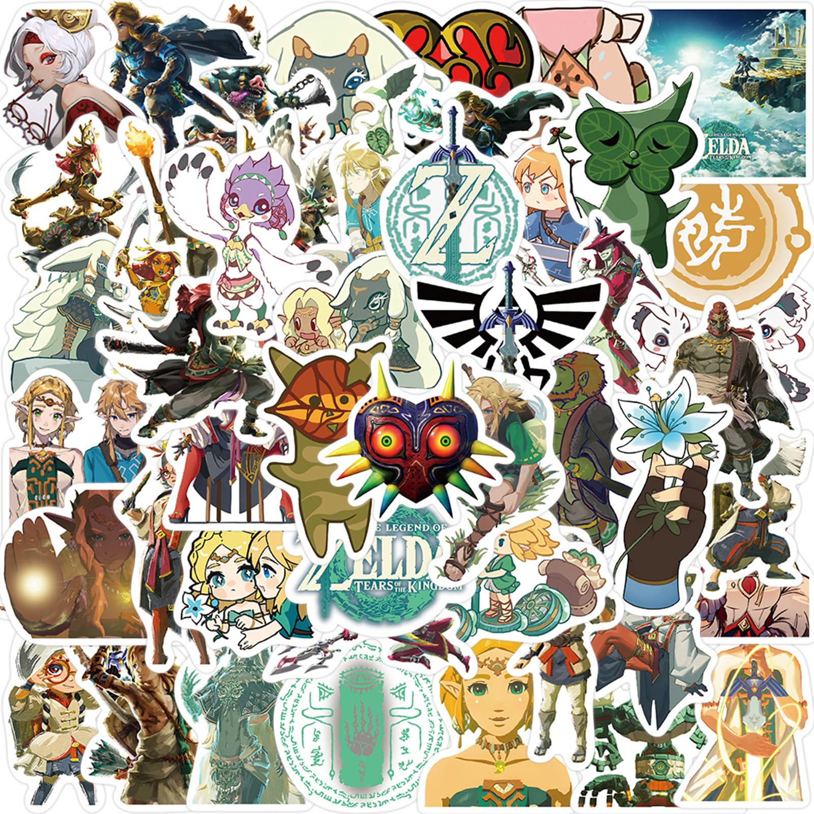 MINRAIN Zelda stickers for laptop: waterproof decals to personalize your device.