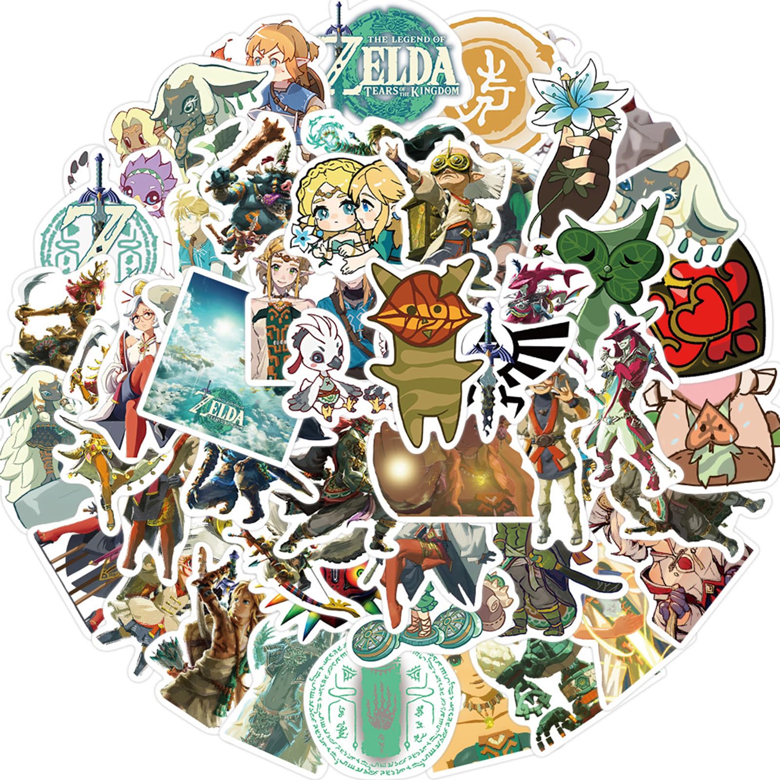 MINRAIN Zelda stickers for luggage: long-lasting decor for bags and travel gear.