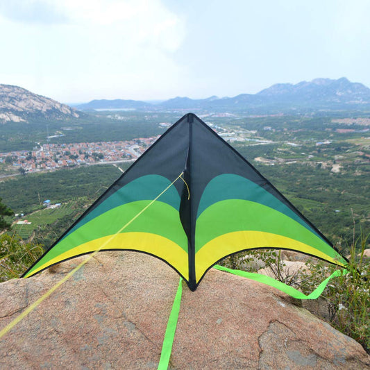 Mint's Colorful Life Delta Kite, ready to fly with quick setup.