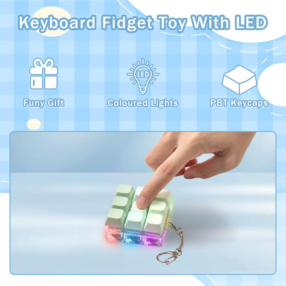 MintCaps color-changing LED keyboard lights up with each press