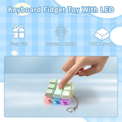 MintCaps color-changing LED keyboard lights up with each press