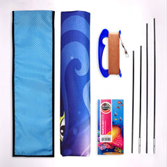 Mint's Colorful Life Devil Fish Kite in flight with stable handling